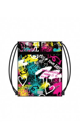 Сумка-мешок текстильная для девочек разноцветный