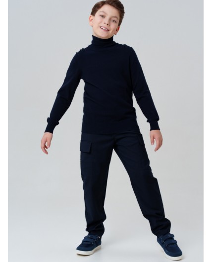 Полуботинки для мальчиков тёмно-синий