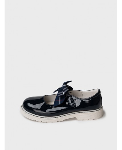 Туфли для девочек тёмно-синий