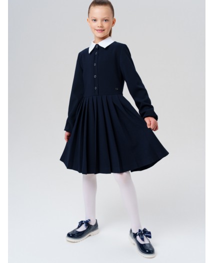 Туфли для девочек тёмно-синий