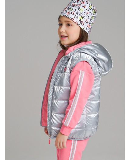 Шапка трикотажная для девочки белый,светло-зеленый,светло-серый,светло-розовый