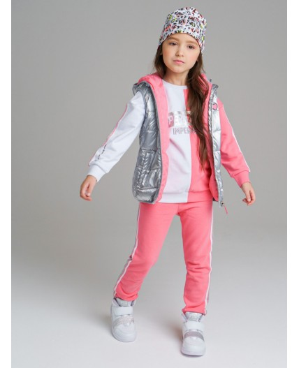 Шапка трикотажная для девочки белый,светло-зеленый,светло-серый,светло-розовый