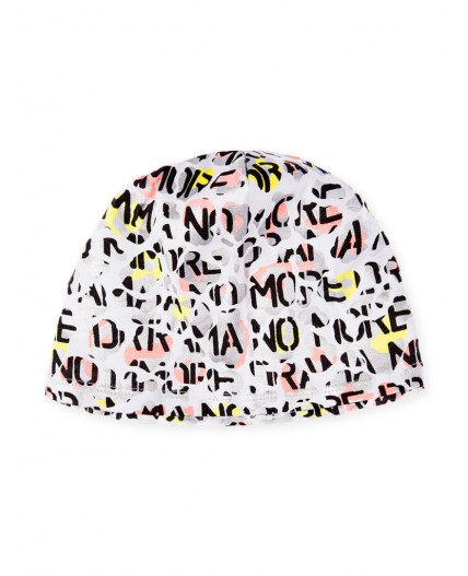 Шапка трикотажная для девочки белый,светло-зеленый,светло-серый,светло-розовый