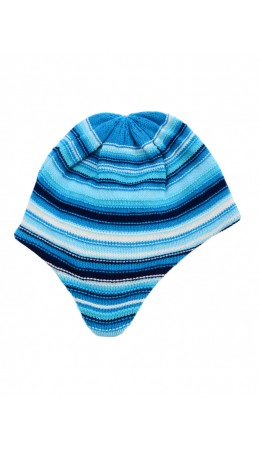 Шапка детская трикотажная для мальчиков синий