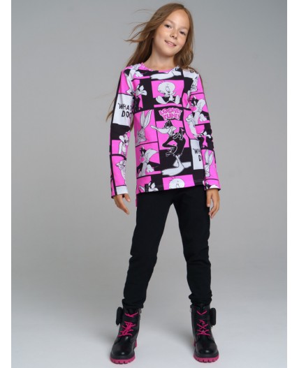 Леггинсы с начесом черный