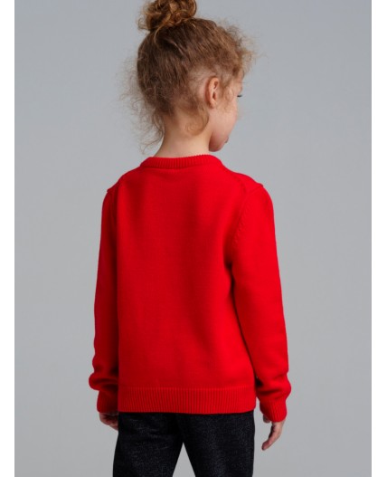 Джемпер трикотажный для девочек красный