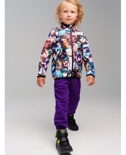 Куртка трикотажная для мальчиков разноцветный