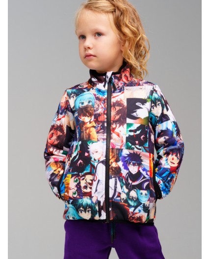 Куртка трикотажная для мальчиков разноцветный