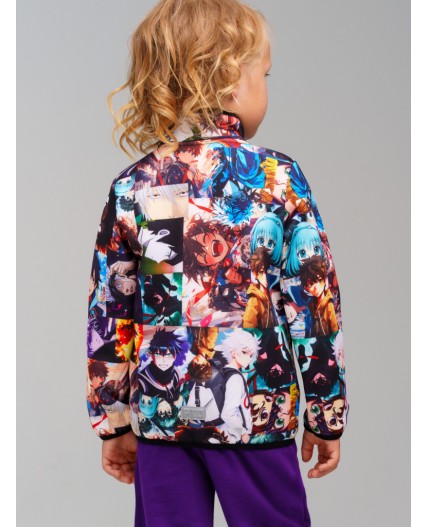 Куртка трикотажная для мальчиков разноцветный