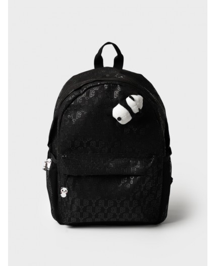 Комплект для девочек: рюкзак, игрушка черный