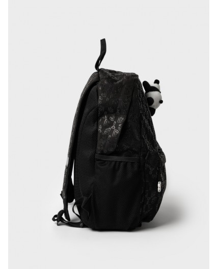 Комплект для девочек: рюкзак, игрушка черный