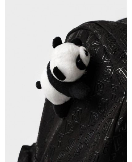 Комплект для девочек: рюкзак, игрушка черный