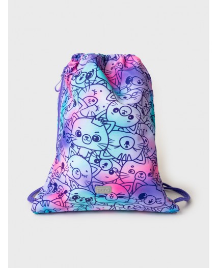 Сумка-мешок текстильная для девочек разноцветный