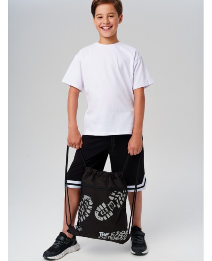 Сумка-мешок текстильная для мальчиков черный