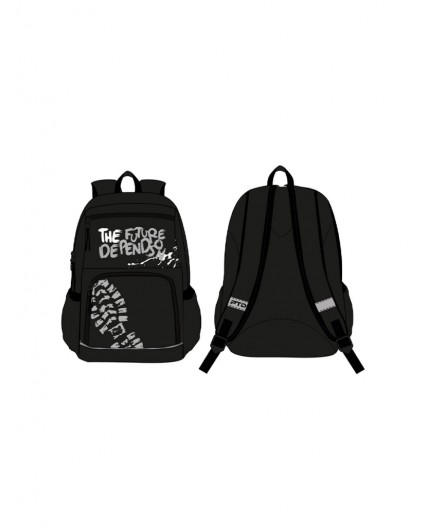 Рюкзак текстильный для мальчиков черный