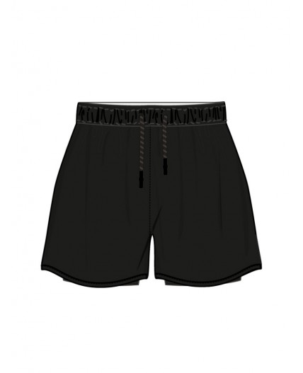 Шорты текстильные для девочек черный