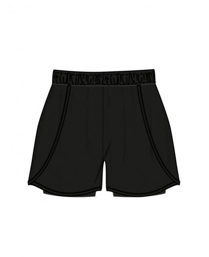 Шорты текстильные для девочек черный