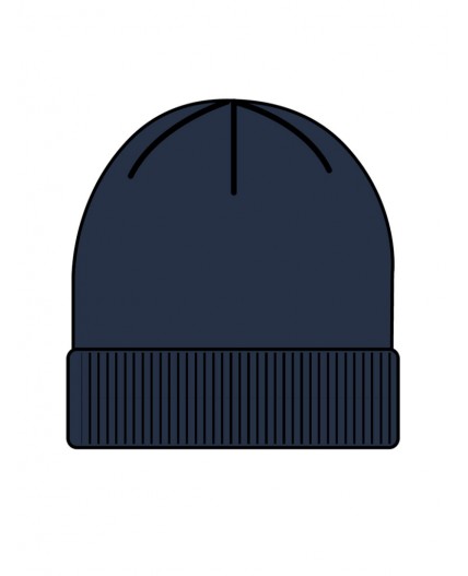 Шапка трикотажная для мальчиков тёмно-синий