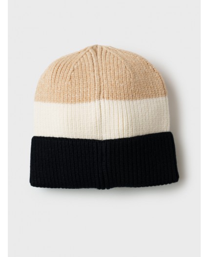 Шапка трикотажная для девочек бежевый,белый,черный