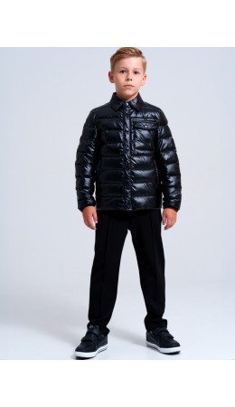 Куртка текстильная с полиуретановым покрытием для мальчиков черный
