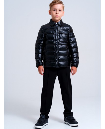 Куртка текстильная с полиуретановым покрытием для мальчиков черный