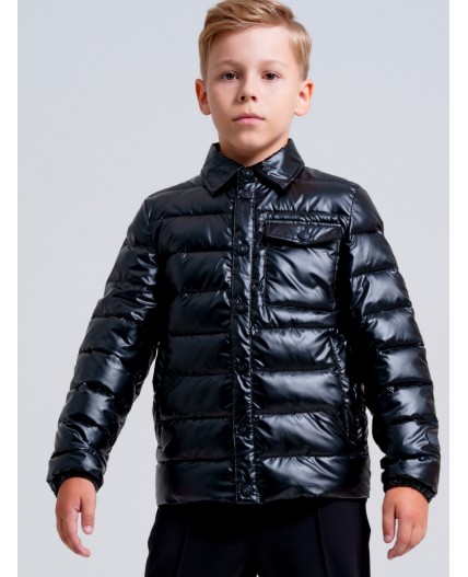 Куртка текстильная с полиуретановым покрытием для мальчиков черный