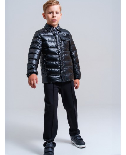 Куртка текстильная с полиуретановым покрытием для мальчиков черный