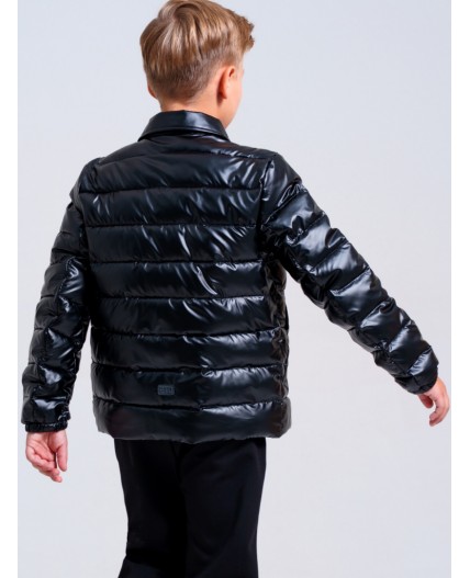 Куртка текстильная с полиуретановым покрытием для мальчиков черный