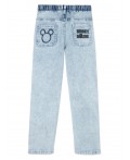 Джинсы для девочки с принтом Disney голубой