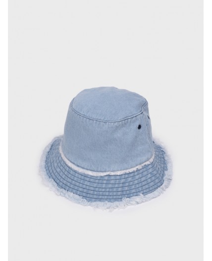 Панама текстильная для девочек голубой