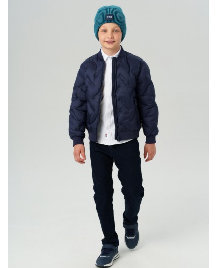 Шапка трикотажная для мальчиков бирюзовый