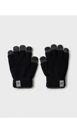 Комплект трикотажный для мальчиков: митенки, перчатки серый,черный