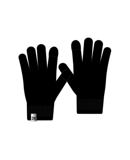 Перчатки трикотажные для мальчиков, 2 пары в комплекте черный