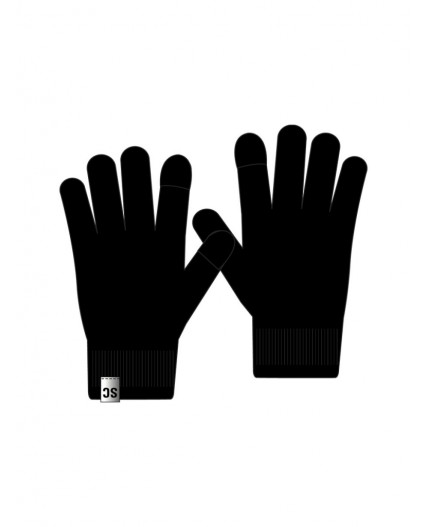 Перчатки трикотажные для мальчиков, 2 пары в комплекте черный