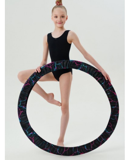 Чехол текстильный для гимнастического обруча для девочек разноцветный