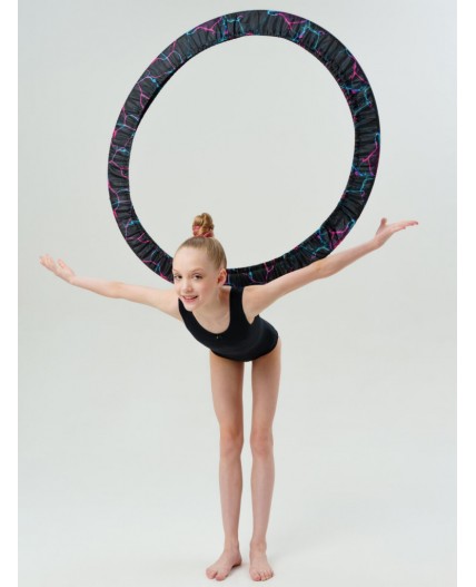 Чехол текстильный для гимнастического обруча для девочек разноцветный