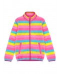 Толстовка из флиса на молнии для девочки разноцветный