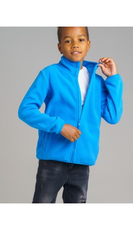 Толстовка из флиса на молнии для мальчика синий