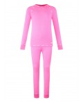 Термокомплект для девочки: брюки, толстовка фуксия