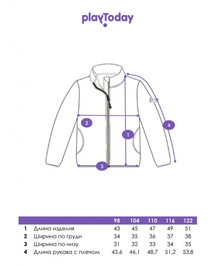 Толстовка из флиса на молнии для девочки розовый