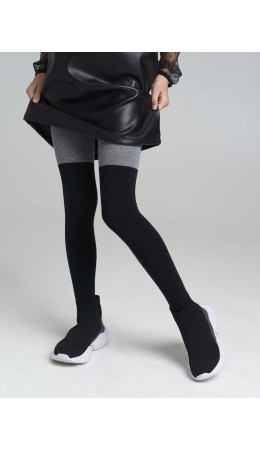 Колготки для девочки черный,серый