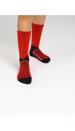 Термоноски для мальчика красный,черный
