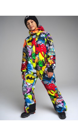 Зимний комбинезон из мембранной ткани для мальчика разноцветный