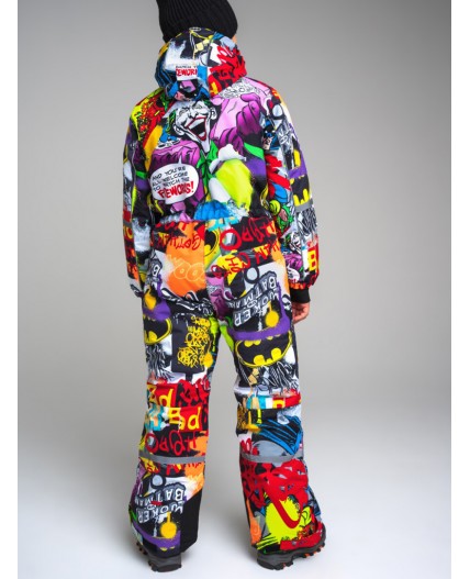 Зимний комбинезон из мембранной ткани для мальчика разноцветный