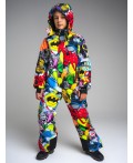 Зимний комбинезон из мембранной ткани для мальчика разноцветный