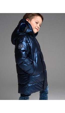Зимняя куртка для мальчика тёмно-синий