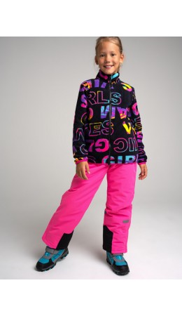 Толстовка флисовая для девочки разноцветный