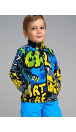 Толстовка флисовая для мальчика разноцветный