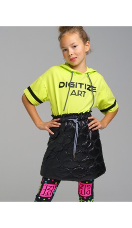 Юбка утепленная черный