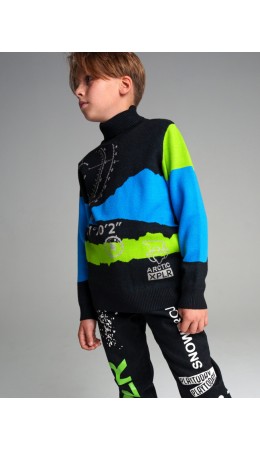 Свитер для мальчика черный,зеленый,синий